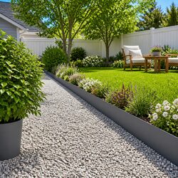 Value-Driven Lawn Edging Set with 20 Pieces of Steel