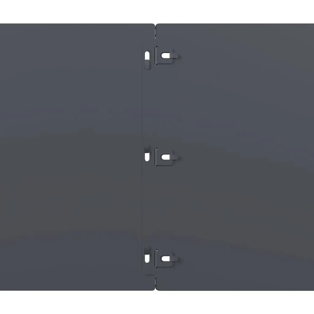 Lawn Edging Garden Border 25 x 103 cm Anthracite Cold-Rolled Steel