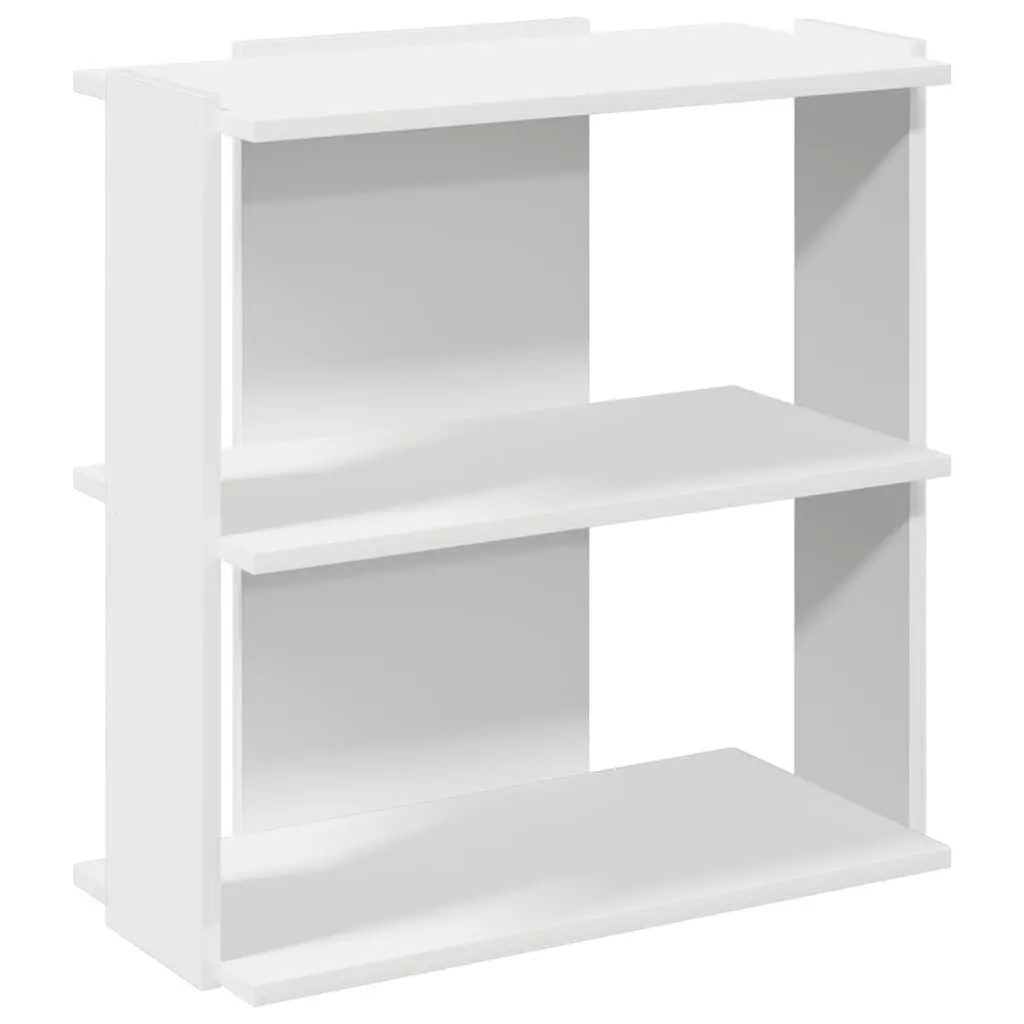 3-Tier Bookcase Storage Shelving Unit Display Organiser 60x30x60cm White