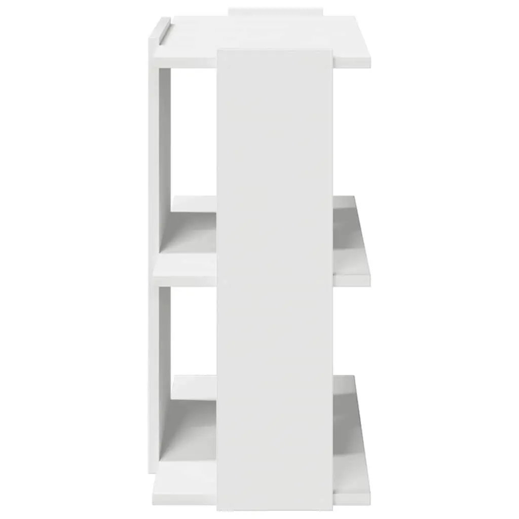 3-Tier Bookcase Storage Shelving Unit Display Organiser 60x30x60cm White
