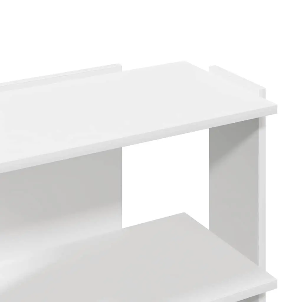 3-Tier Bookcase Storage Shelving Unit Display Organiser 60x30x60cm White