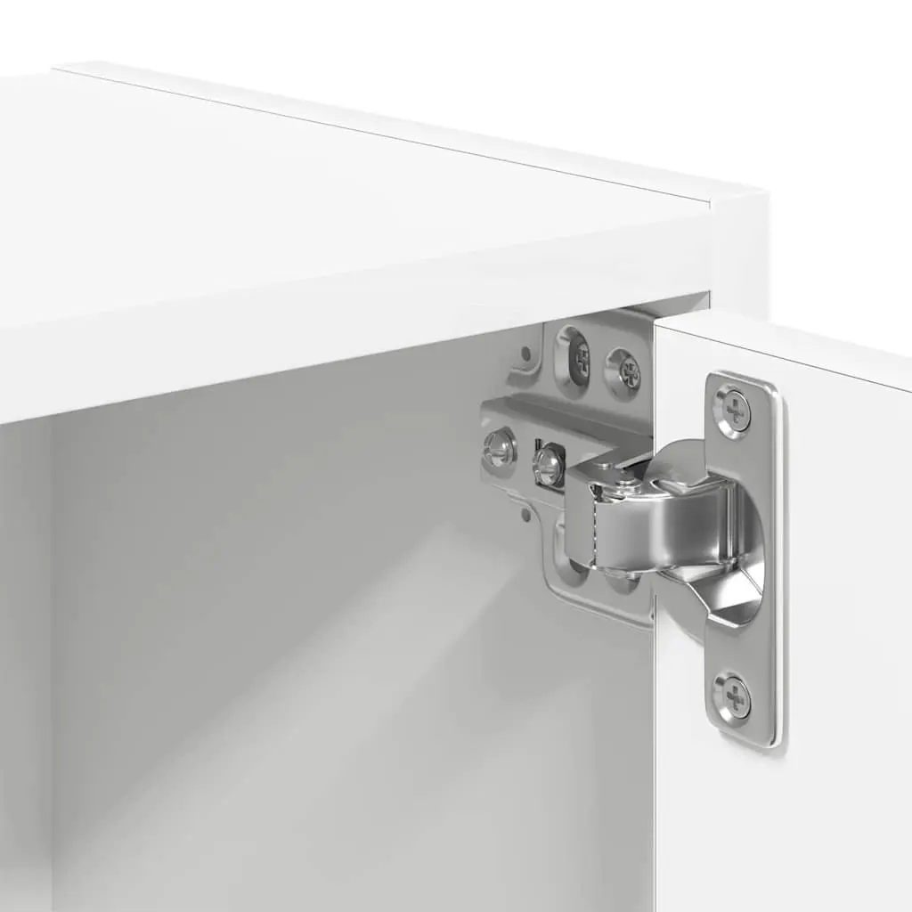 White Bookcase with Ample Storage 40x24x102cm