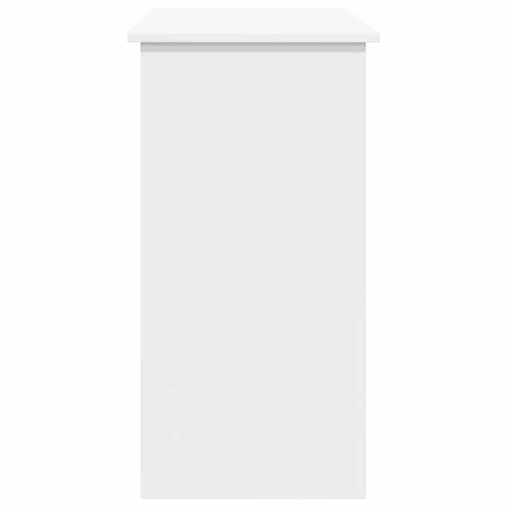 Writing Desk Office Study Table 80x40x75 cm White Engineered Wood Workstation