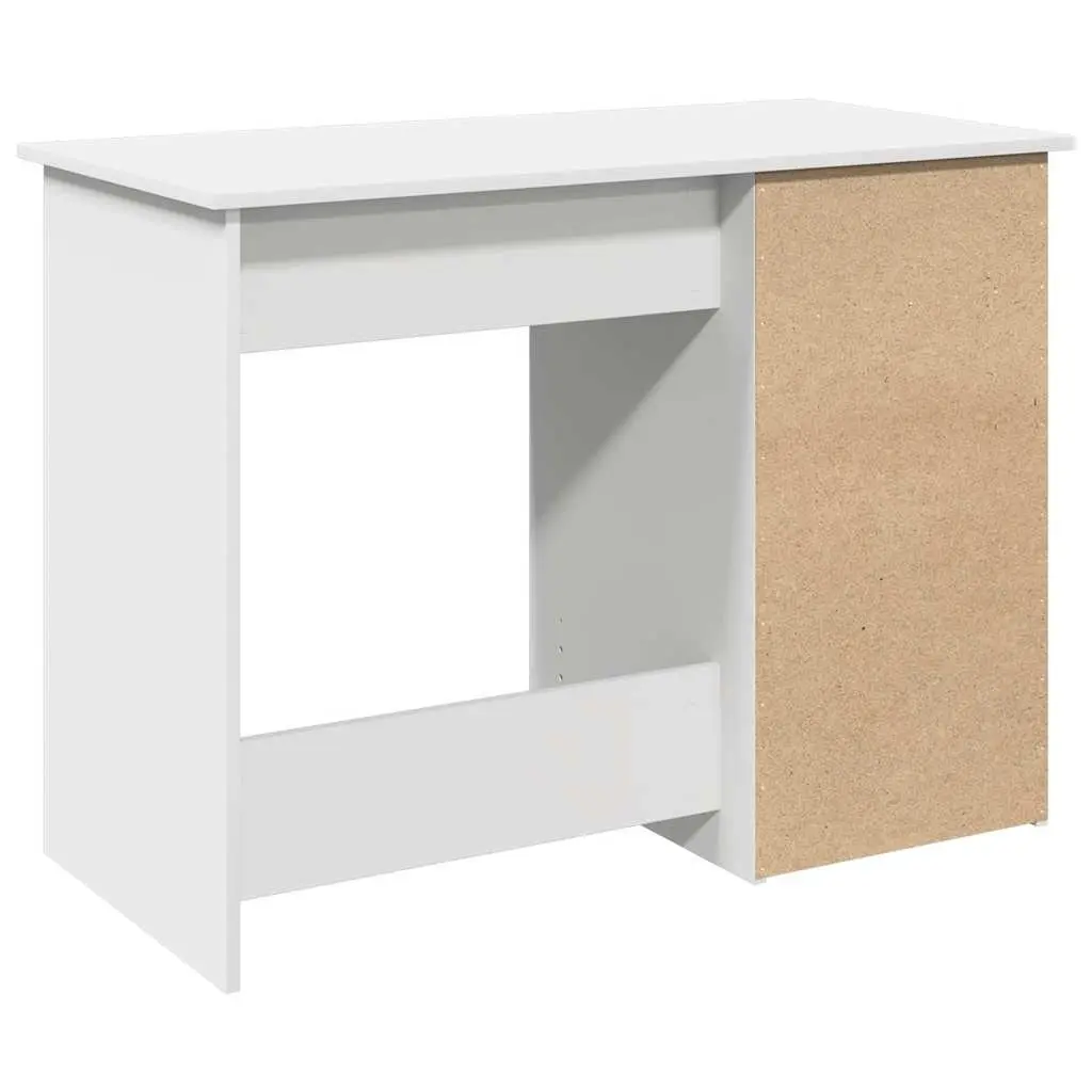 White Desk with Storage 102x50x75cm