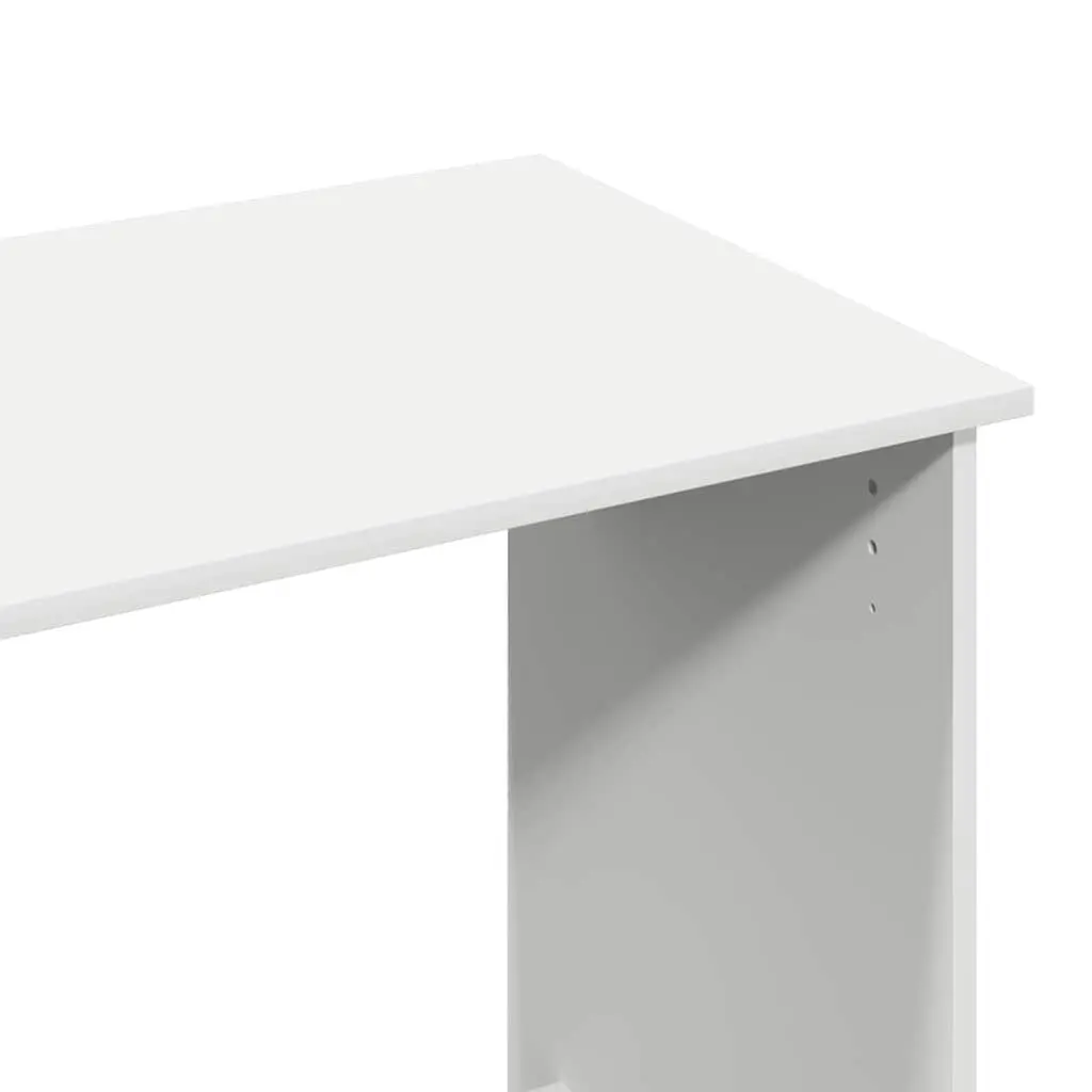 White Desk with Storage 102x50x75cm