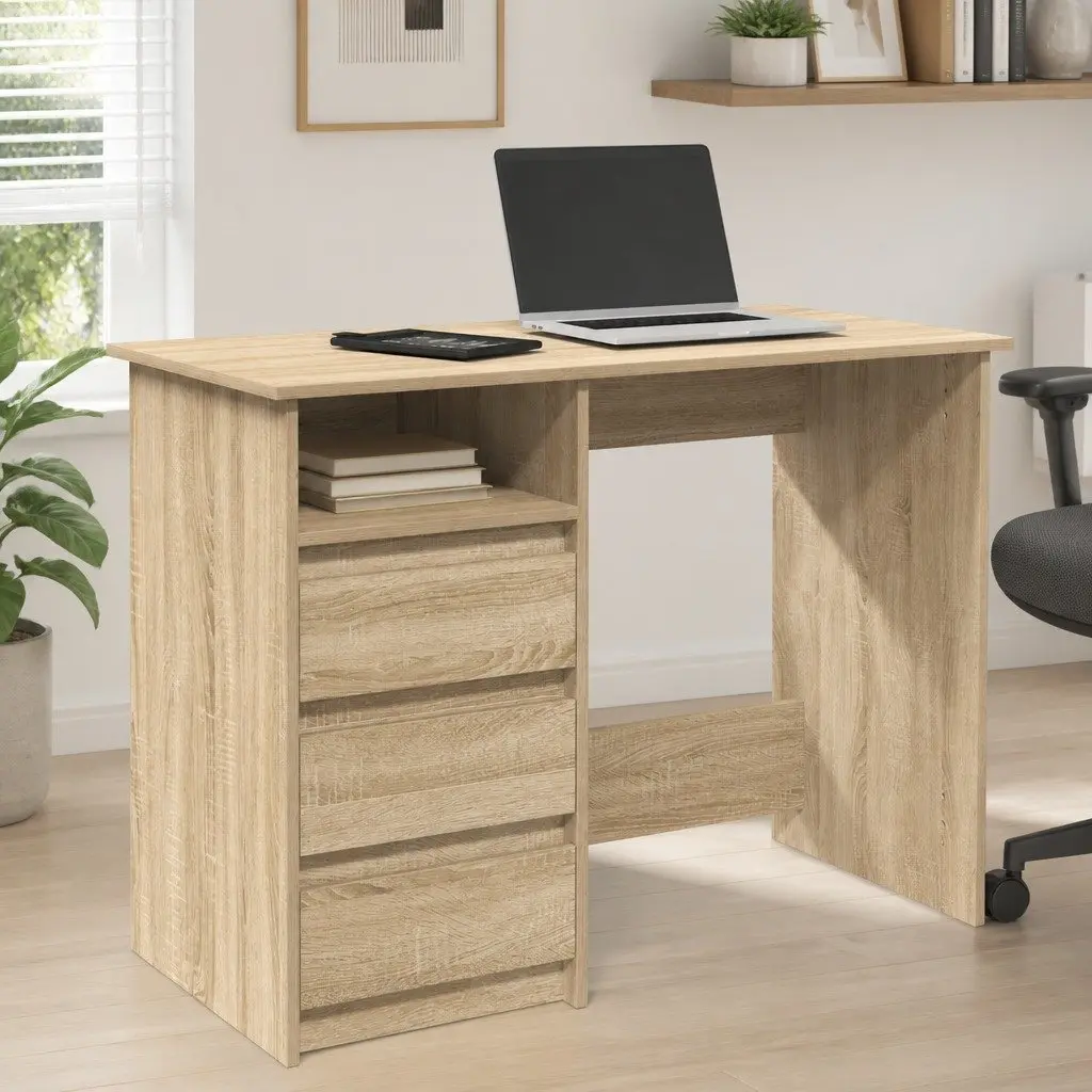Sonoma Oak Writing Desk with Ample Workspace