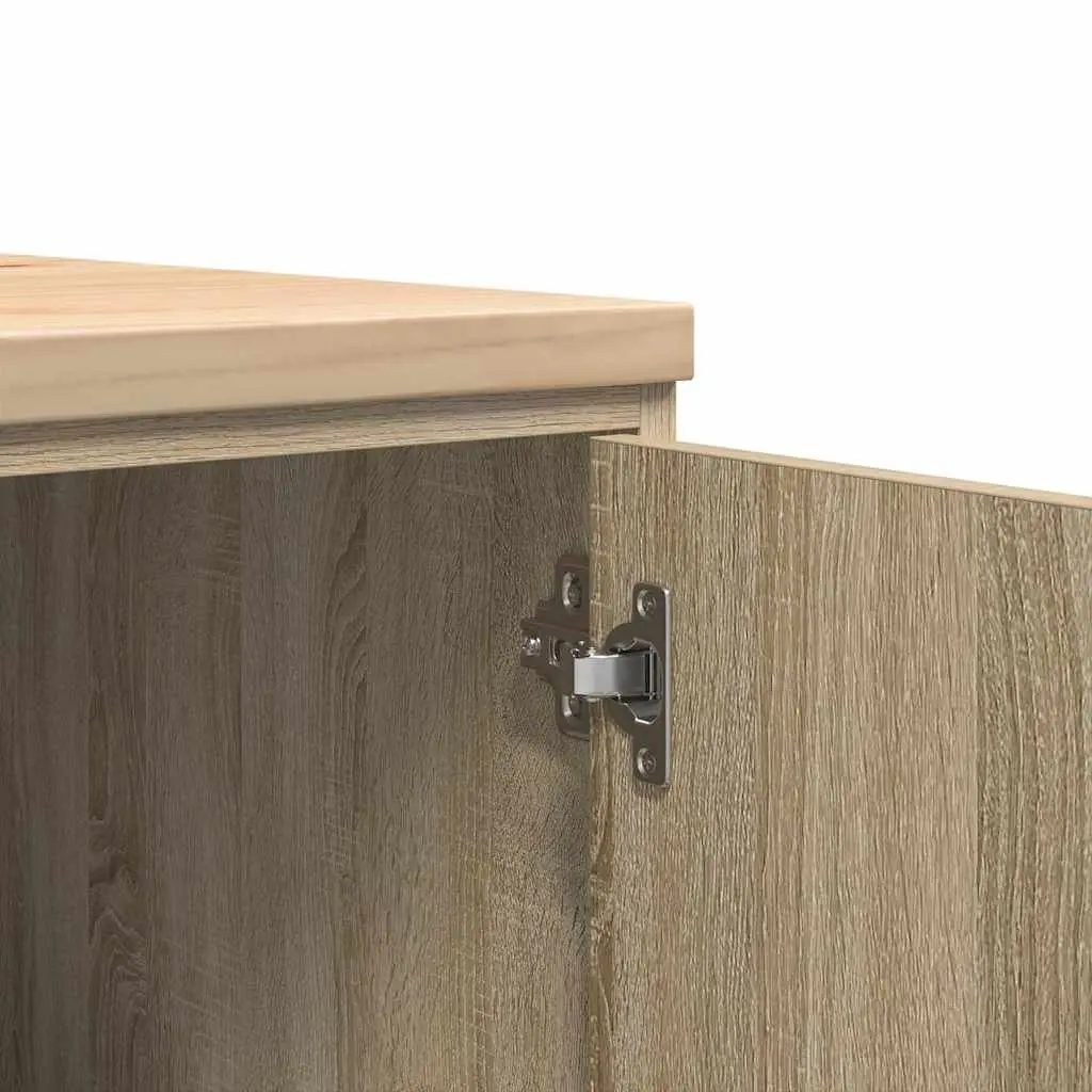 Garage Storage Cabinet Tool Organiser 60x51x85cm Brown Sonoma Oak