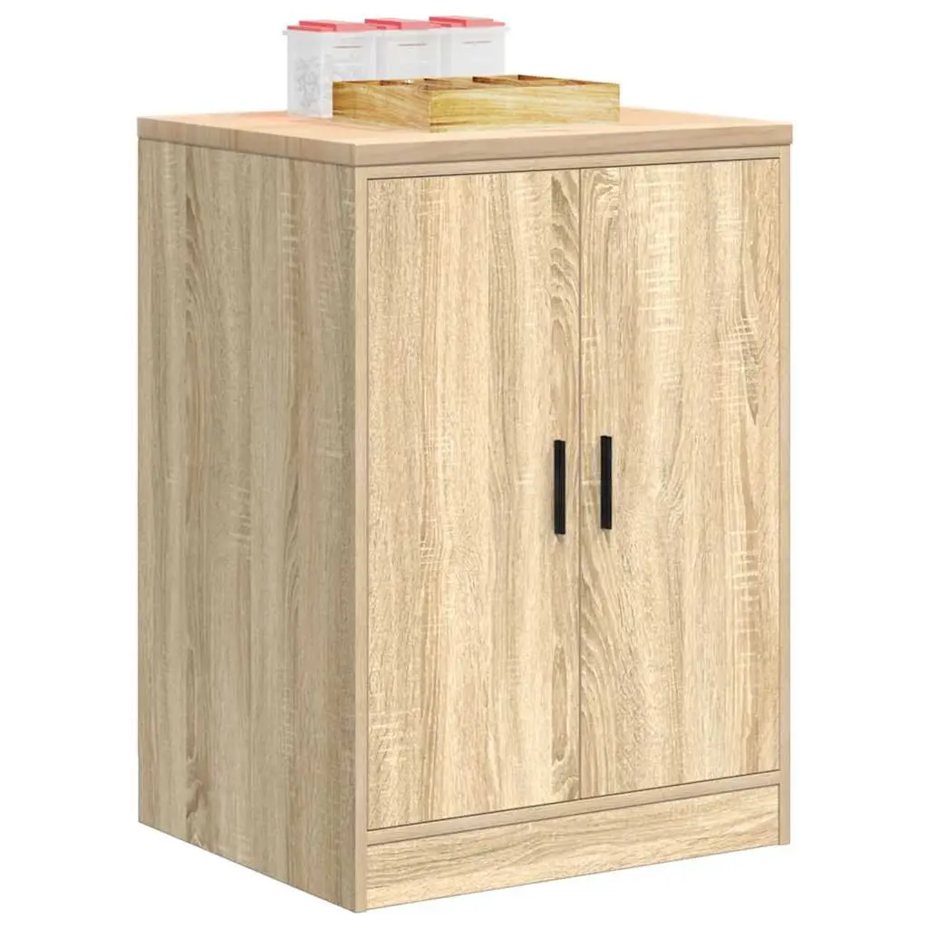 Garage Storage Cabinet Tool Organiser 60x51x85cm Brown Sonoma Oak