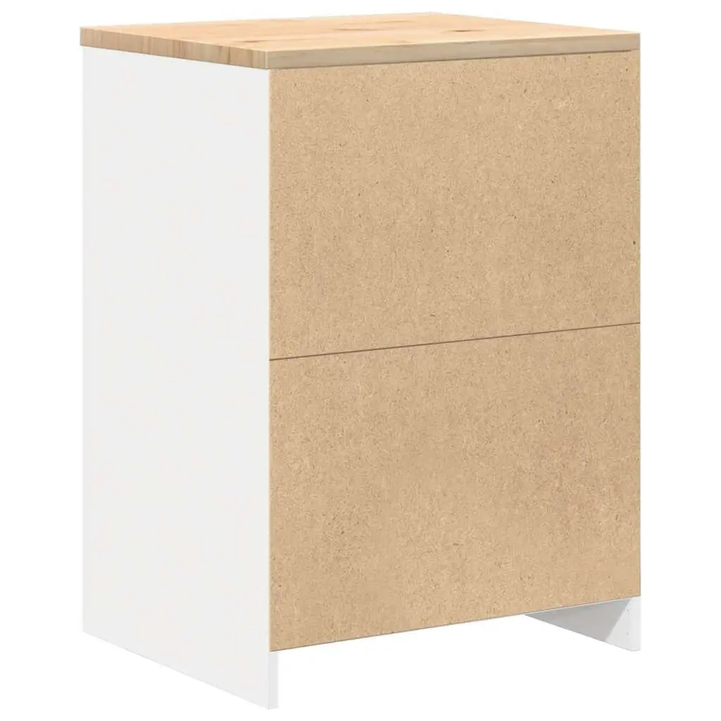 Garage Storage Cabinet Tool Cabinet 60x51x85cm White Pine Wood 4 Drawers