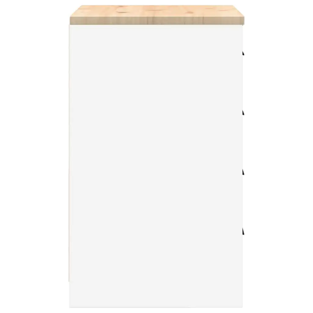 Garage Storage Cabinet Tool Cabinet 60x51x85cm White Pine Wood 4 Drawers