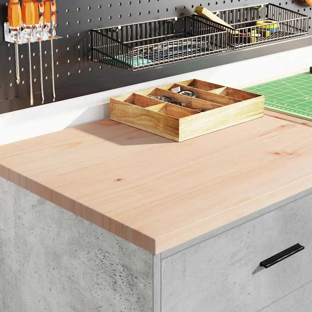 Garage Storage Cabinet Grey 60x51x85cm Solid Wood Pine Drawers