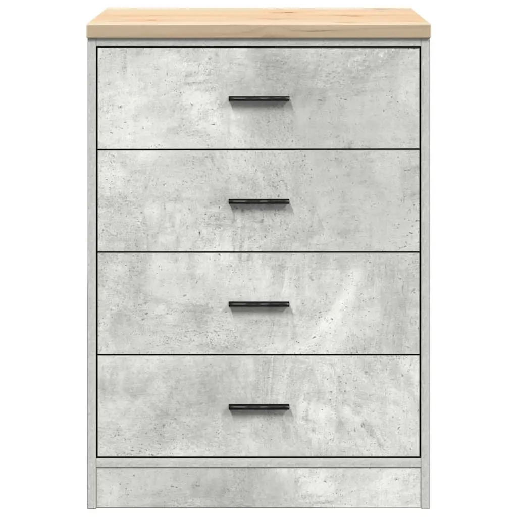 Garage Storage Cabinet Grey 60x51x85cm Solid Wood Pine Drawers