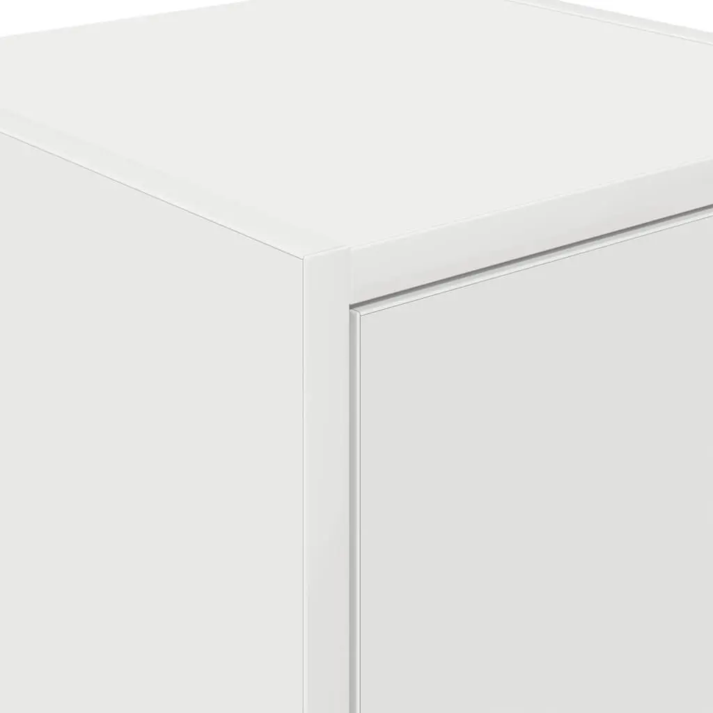 Wall Cabinet Tool Organiser White Enclosed Compartment