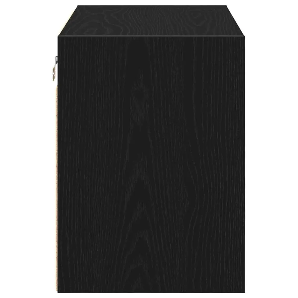 Wall Cabinets Black Storage Cabinet 2 pcs Industrial Organiser