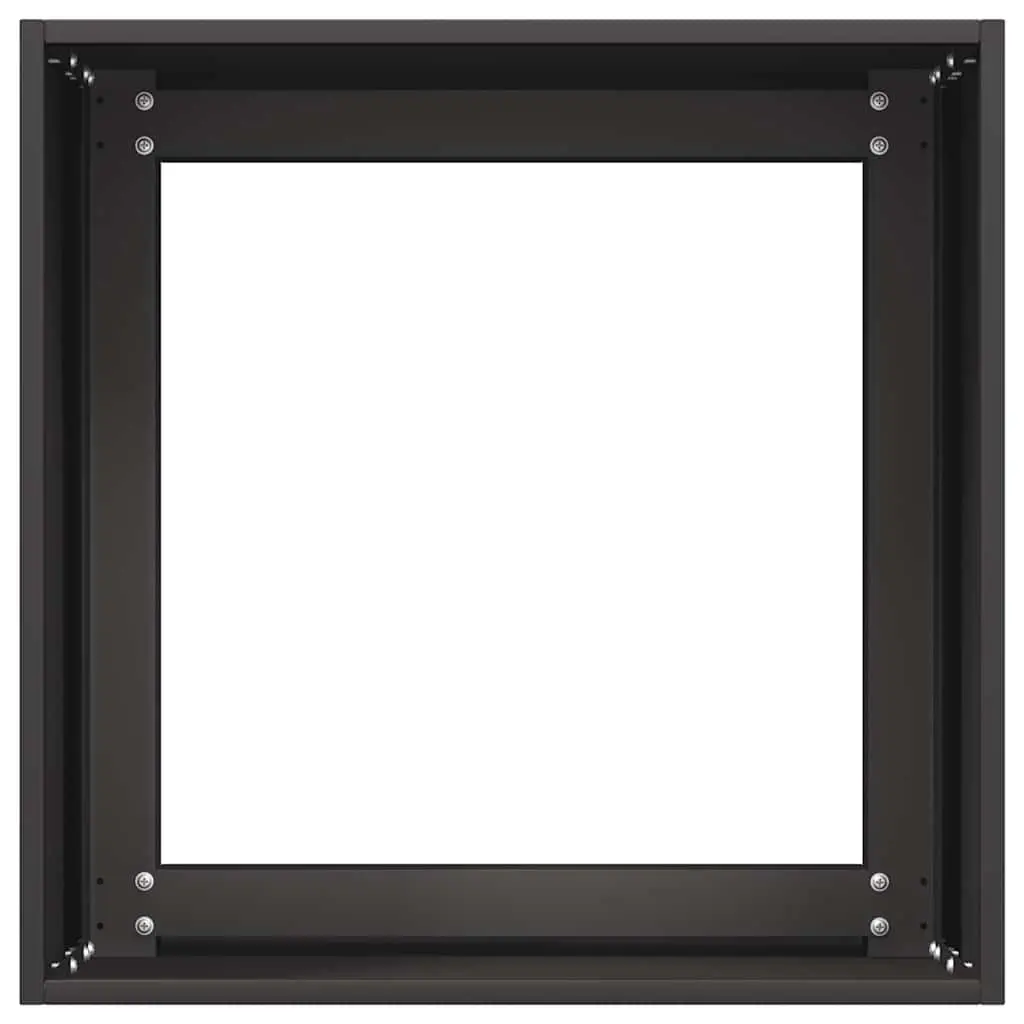 Planter Black 40x40x40 cm Raised Bed Garden Flower Box Cold-rolled Steel
