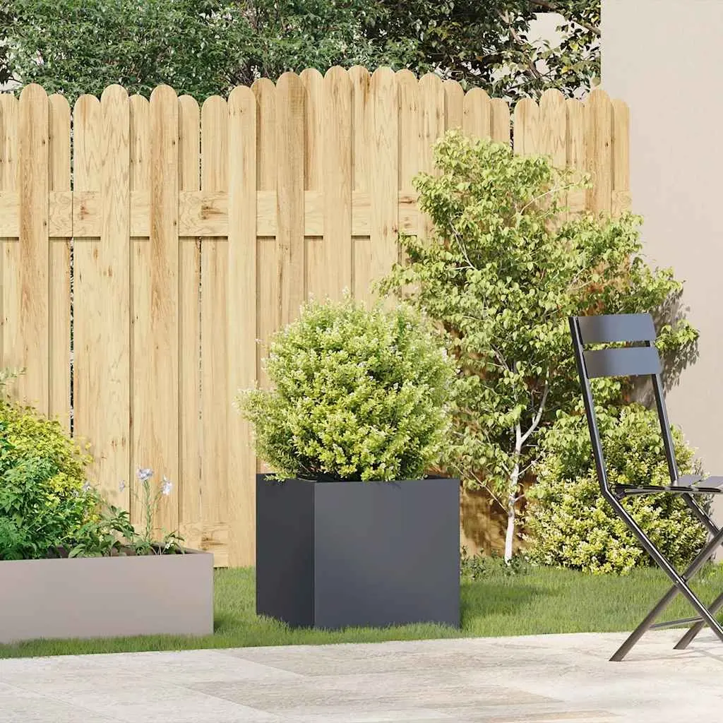 Cold-rolled Steel Planter Box Outdoor 40x40x40 cm Anthracite