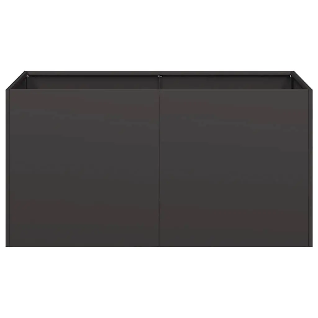 Planter Black Cold-rolled Steel 80x40x40 cm Raised Garden Bed