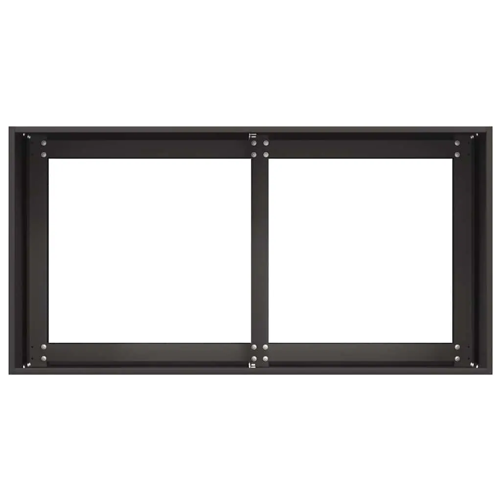 Planter Black Cold-rolled Steel 80x40x40 cm Raised Garden Bed
