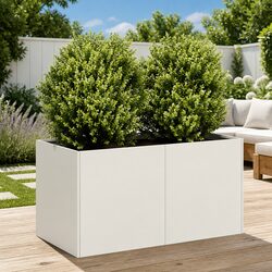 Value-Driven White Raised Garden Planter Box 80x40x40cm
