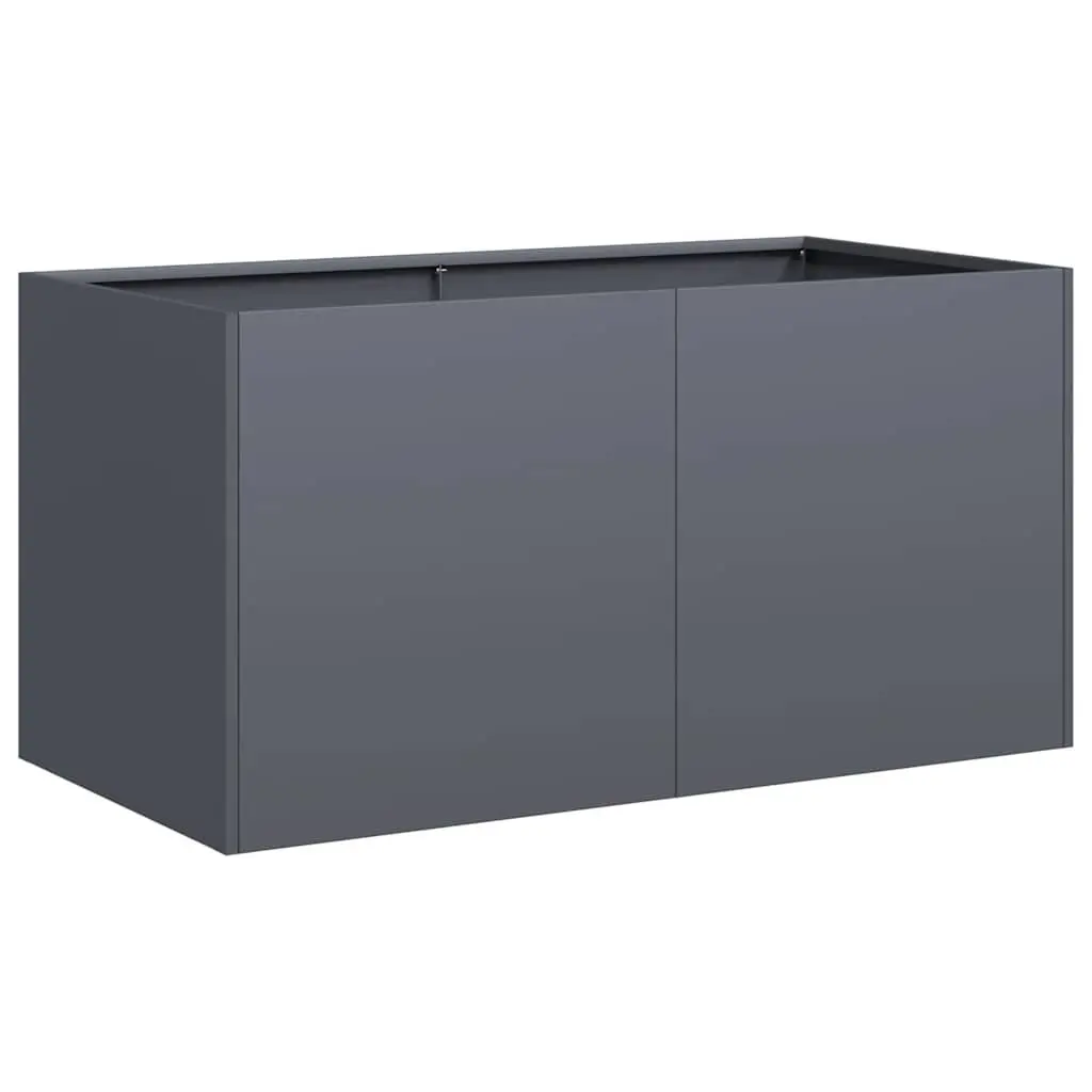 Cold-Rolled Steel Planter Raised Garden Bed 80x40x40cm Anthracite Outdoor Patio
