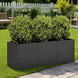 Reliable Black Raised Garden Planter Box 120x40x40 cm