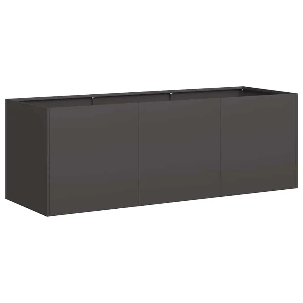 Raised Garden Planter Box Outdoor Flower Bed Container 120x40x40 cm Black