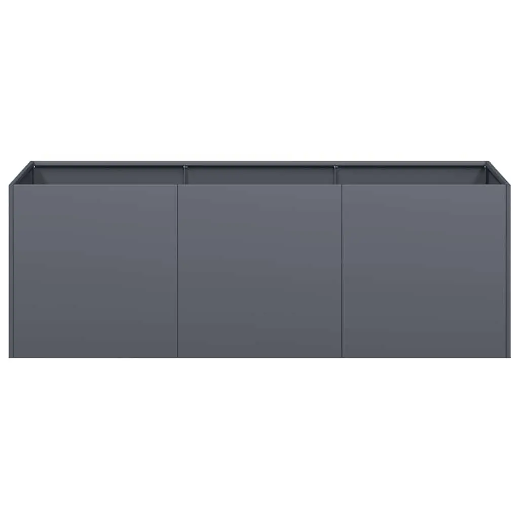 Cold-Rolled Steel Planter Box Outdoor 120x40x40cm Anthracite