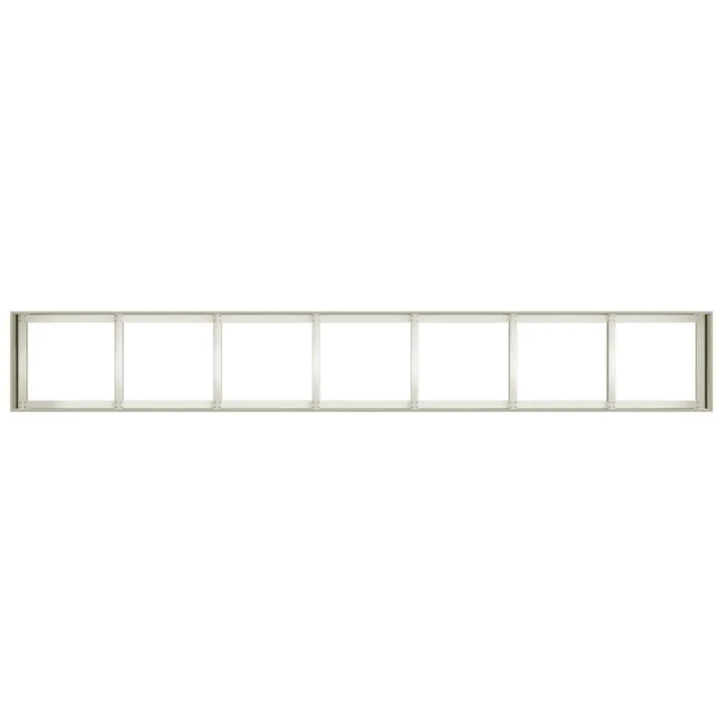 Raised Garden Bed Planter White 280x40x40cm Cold-rolled Steel Outdoor