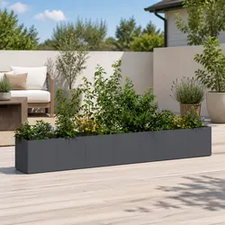 Durable and Functional Anthracite Raised Planter Box