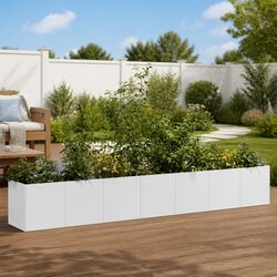 Reliable Galvanised Steel Planter Box for Outdoor Use