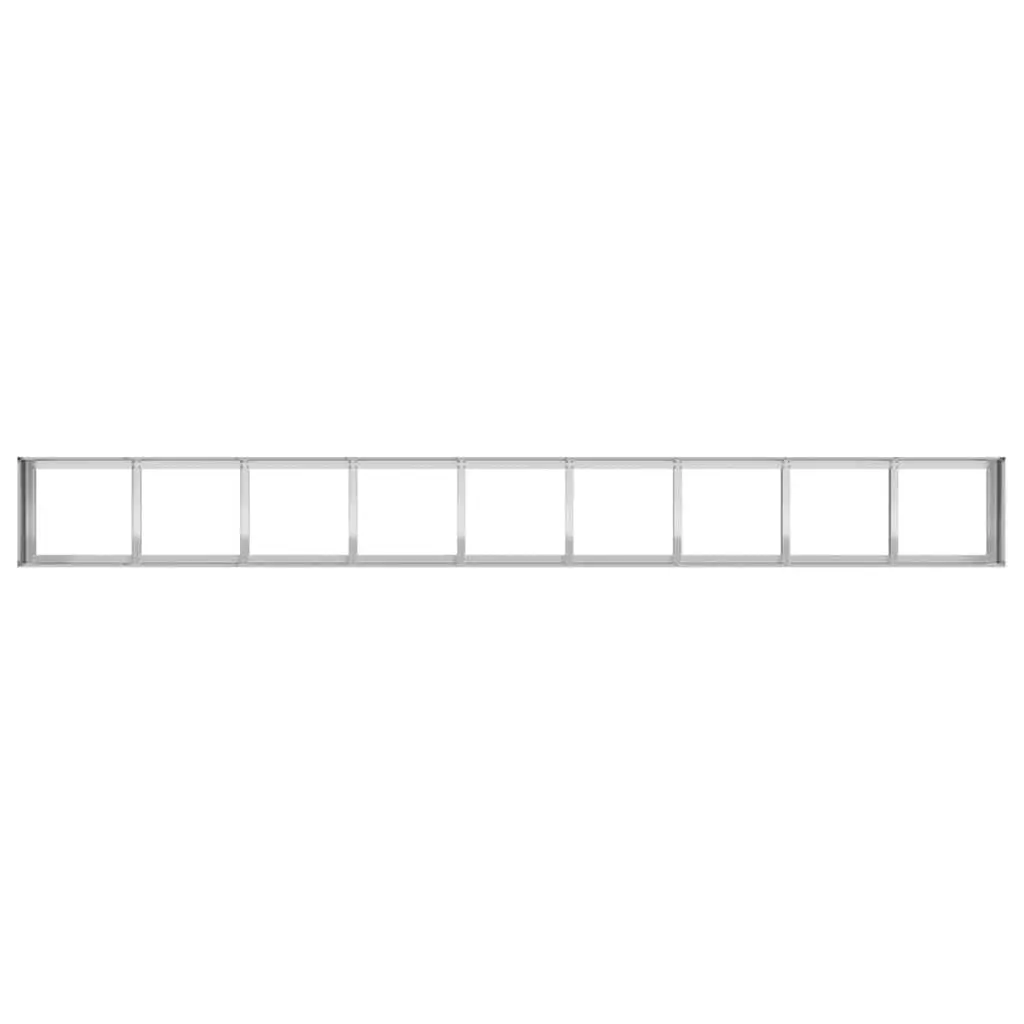 Galvanised Steel Planter Raised Garden Bed Outdoor Flower Box 360cm Silver