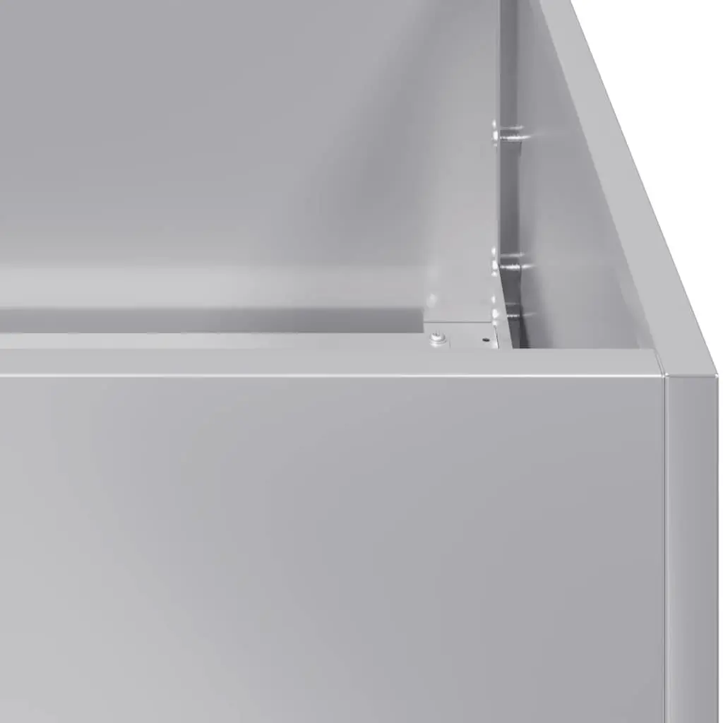 Galvanised Steel Planter Raised Garden Bed Outdoor Flower Box 360cm Silver