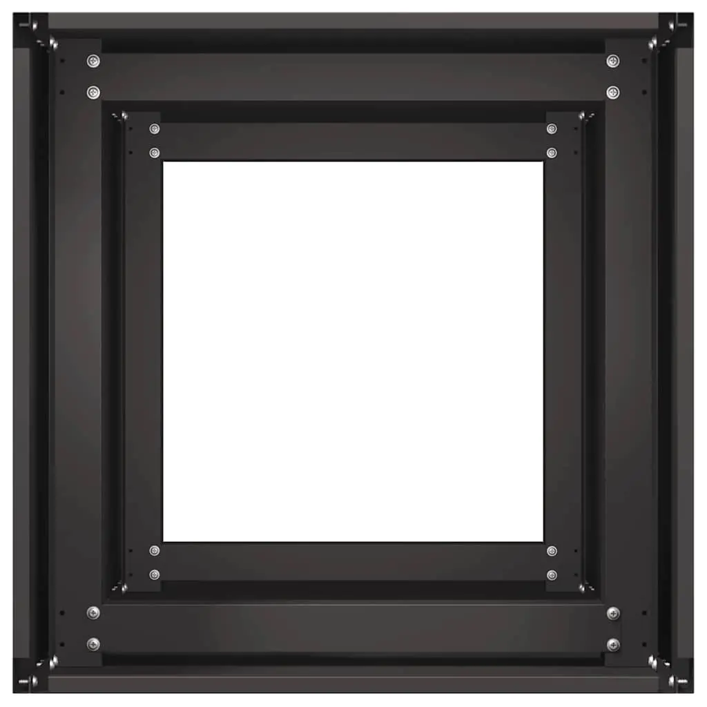 Planter Box Black Cold-rolled Steel Raised Garden Bed 40x40x80 cm Outdoor