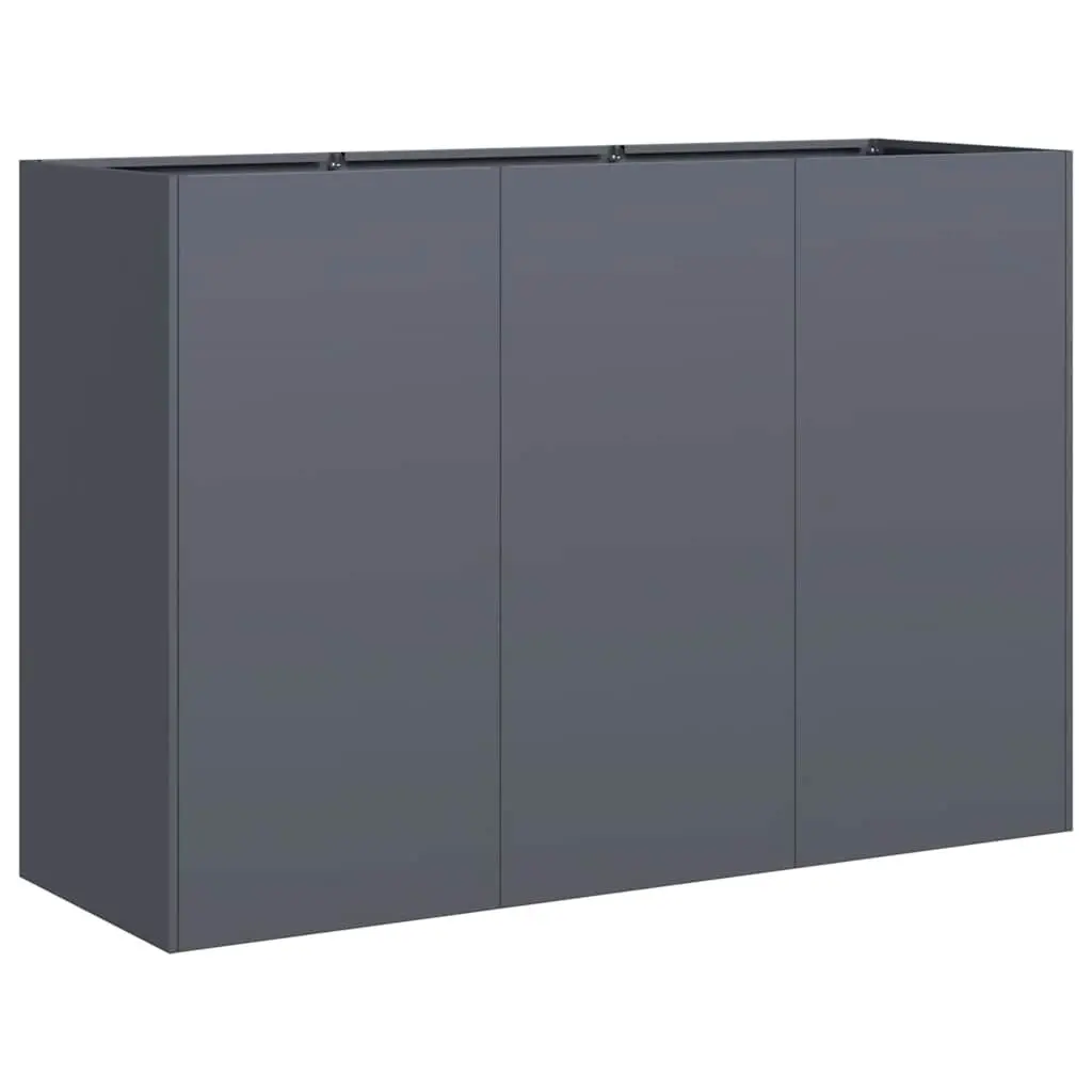 Raised Garden Planter Box Outdoor 120x40x80cm Anthracite Cold-rolled Steel