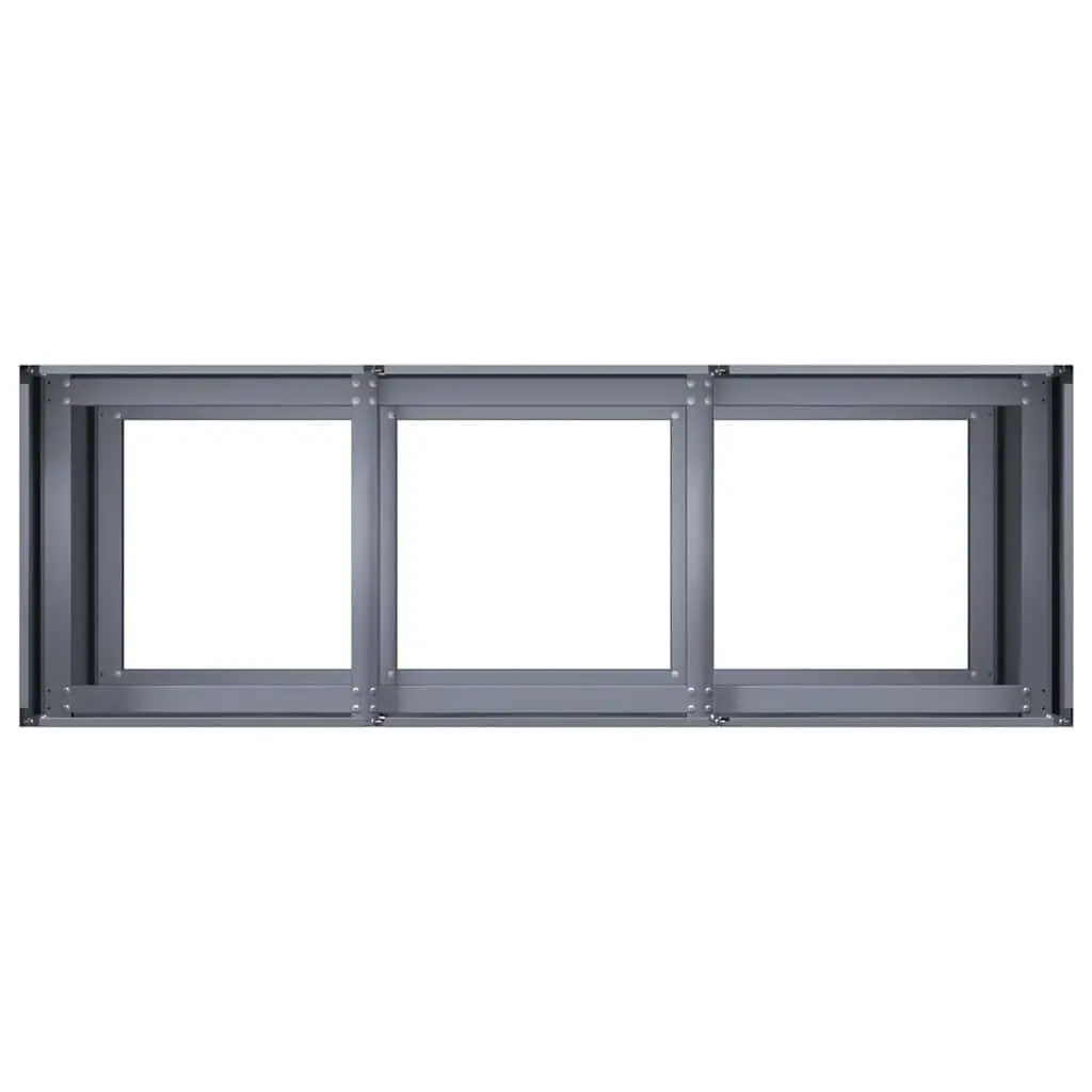Raised Garden Planter Box Outdoor 120x40x80cm Anthracite Cold-rolled Steel