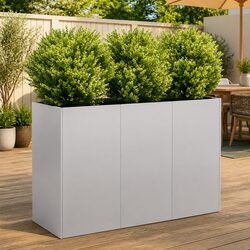 Reliable Galvanised Steel Garden Bed 120x40x80 cm for Your Plants
