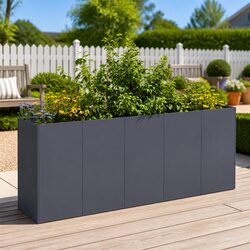 Durable Anthracite Planter Box for Your Garden