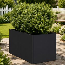 Reliable Black Planter 40x80x40 cm - Perfect for Your Garden
