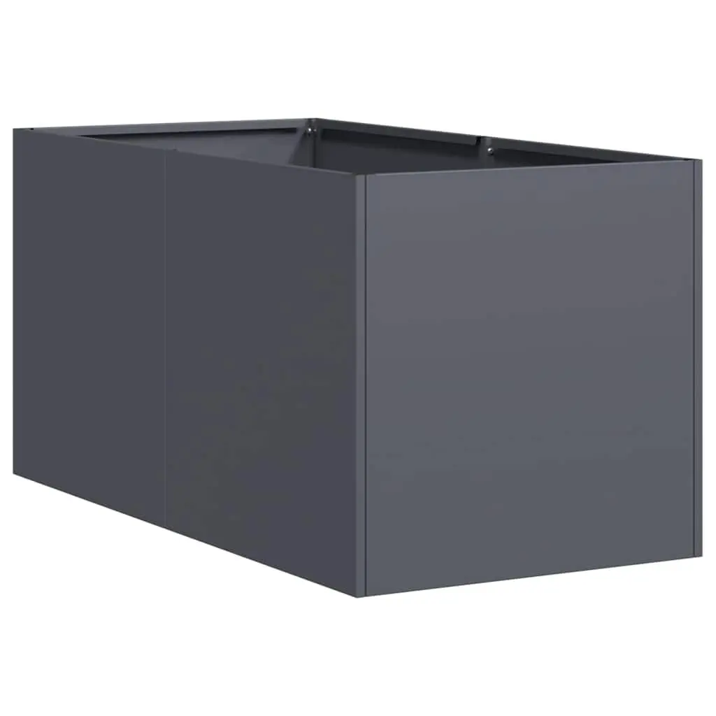 Raised Garden Planter Box 40x80x40 cm Anthracite Cold-rolled Steel Outdoor