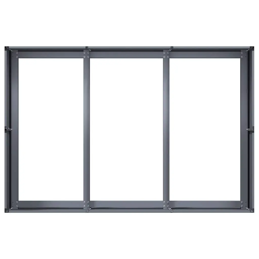 Raised Garden Planter Box Anthracite 120x80x40 cm Steel Outdoor Flower Bed