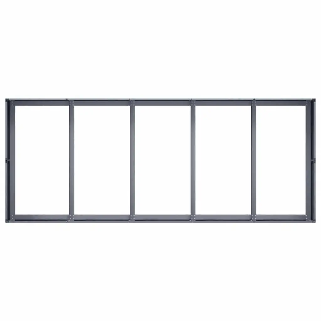 Steel Raised Garden Planter Box Outdoor Flower Bed 200x80x40cm Anthracite