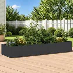 Reliable Steel Raised Planter Box 280x80x40cm for Gardening