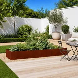 Reliable Weathering Steel Garden Planter for Growing