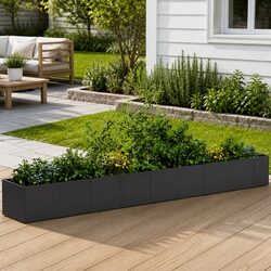 Reliable Black Steel Planter Box for Your Garden