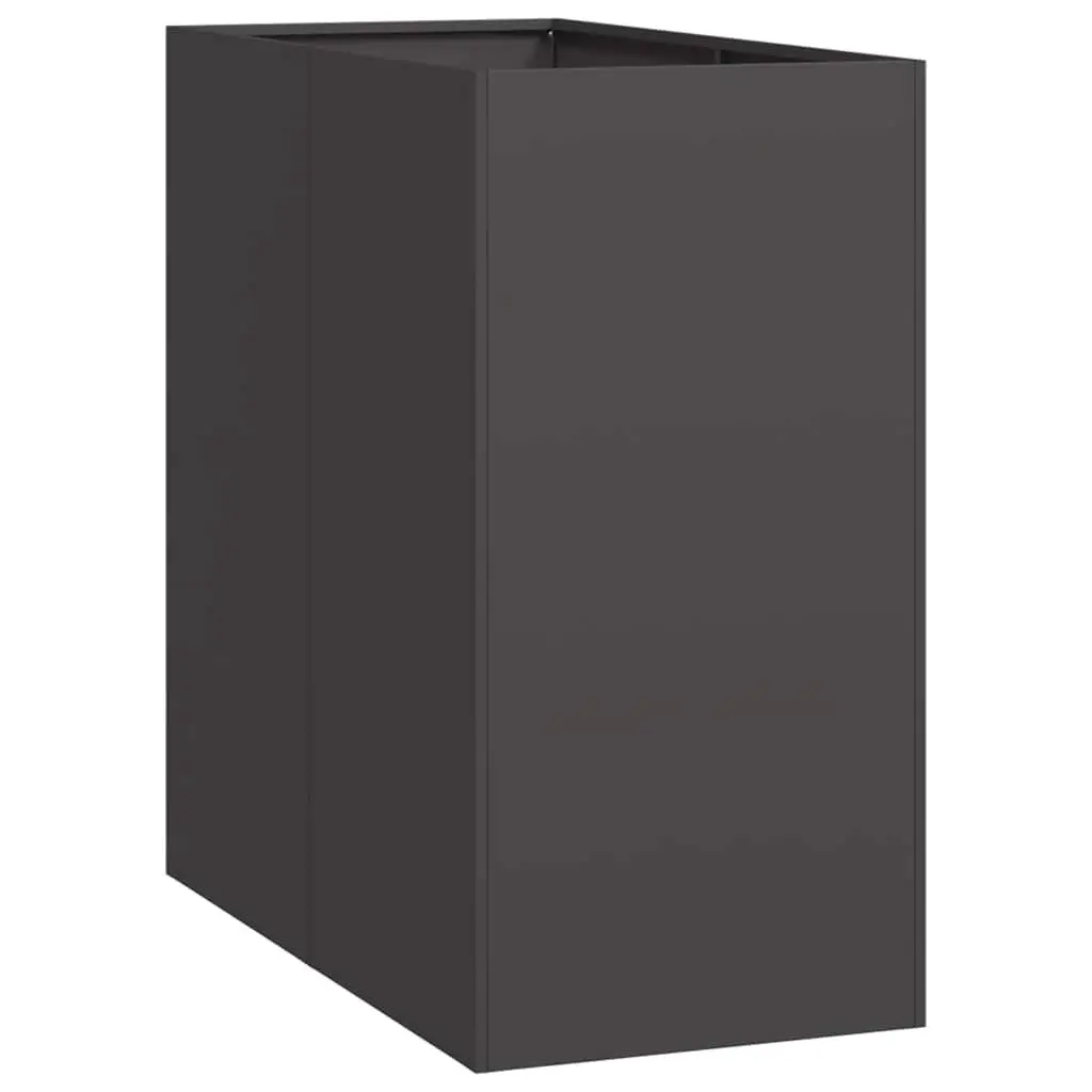 Steel Planter Box Raised Garden Bed 40x80x80 cm Black