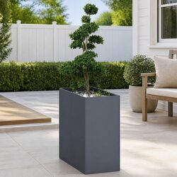 Value Raised Planter Box in Anthracite 40x80x80cm Steel