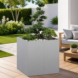 Reliable Galvanised Steel 80x80x80 cm Planter Box