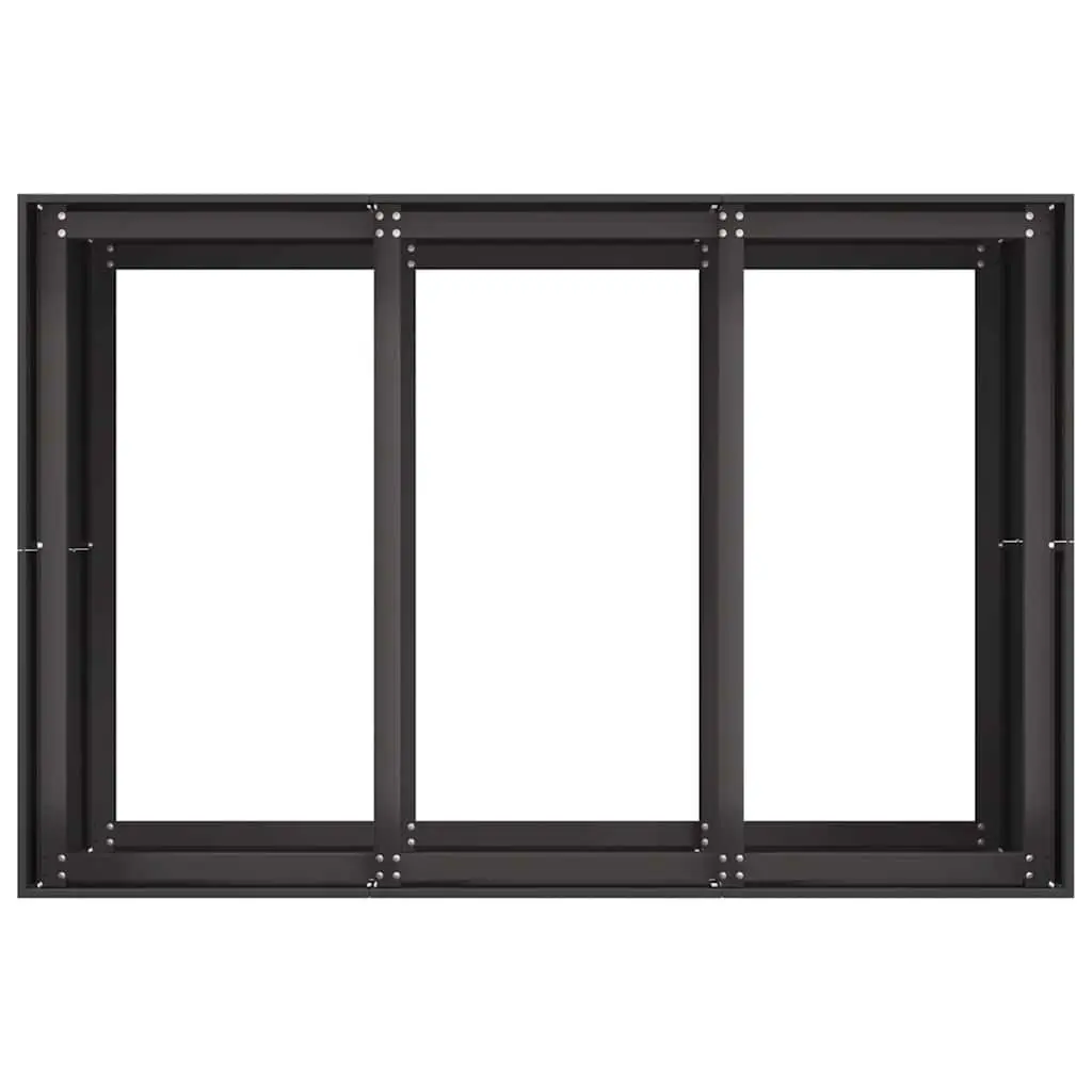 Steel Planter Box Raised Garden Bed 120x80x80cm Black Outdoor