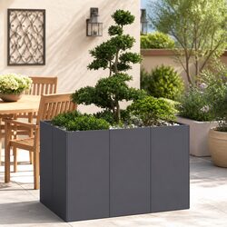 Practical Anthracite Steel Garden Planter for Every Home