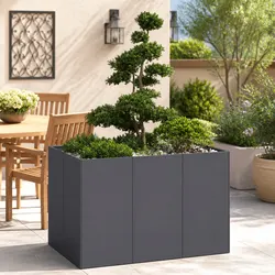Practical Anthracite Steel Garden Planter for Every Home